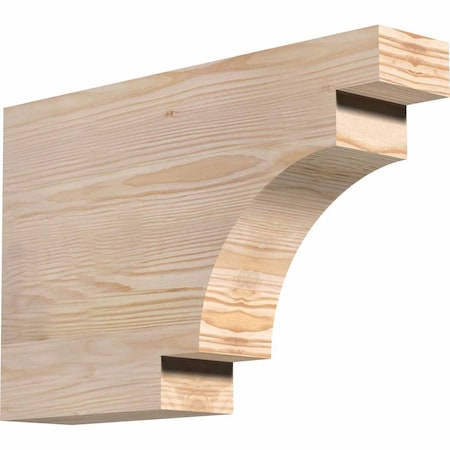 Ekena Millwork Mediterranean Smooth Rafter Tail, Douglas Fir, 3 1/2"W x 12"H x 18"L RFT04X12X18MED00SDF